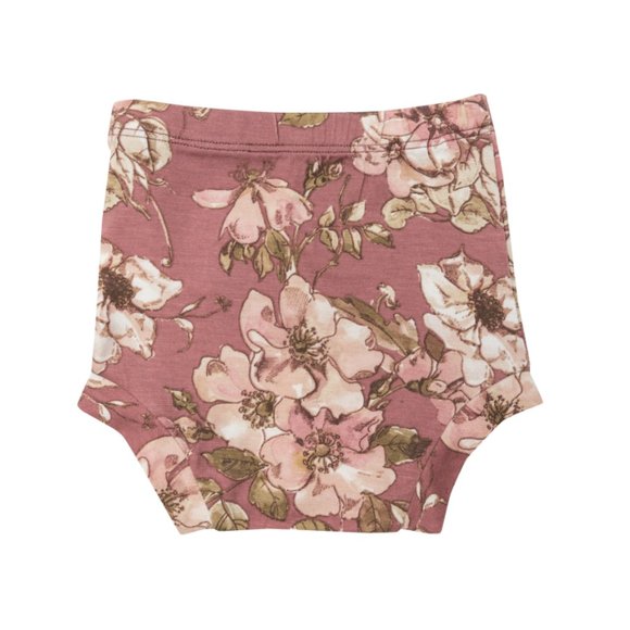 NWT Angel Dear Mauve Floral "Woodrose" Long Sleeve Dress with Headband & Bloomer - Picture 3 of 5